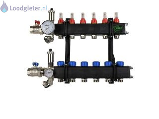 Loodgieter Verdeler vloerverwarming Verdeler vloerverwarming