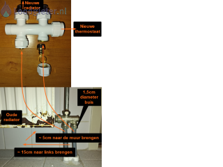 Loodgieter Radiator aansluiten Aansluiting radiator aanpassen en verleggen